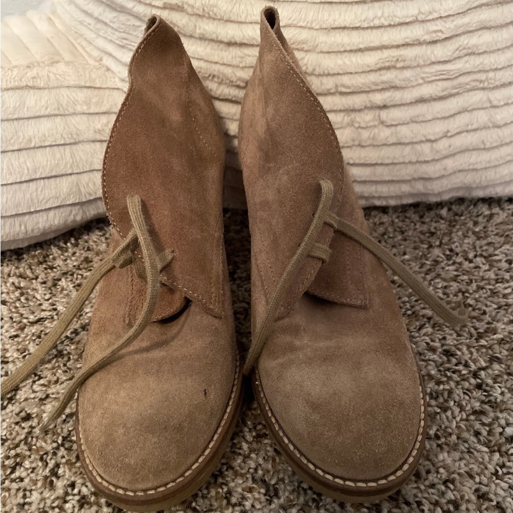 J.Crew suede ankle booties